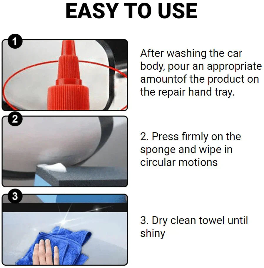 Car Scratch Repair Wax-(set of 3 pc)