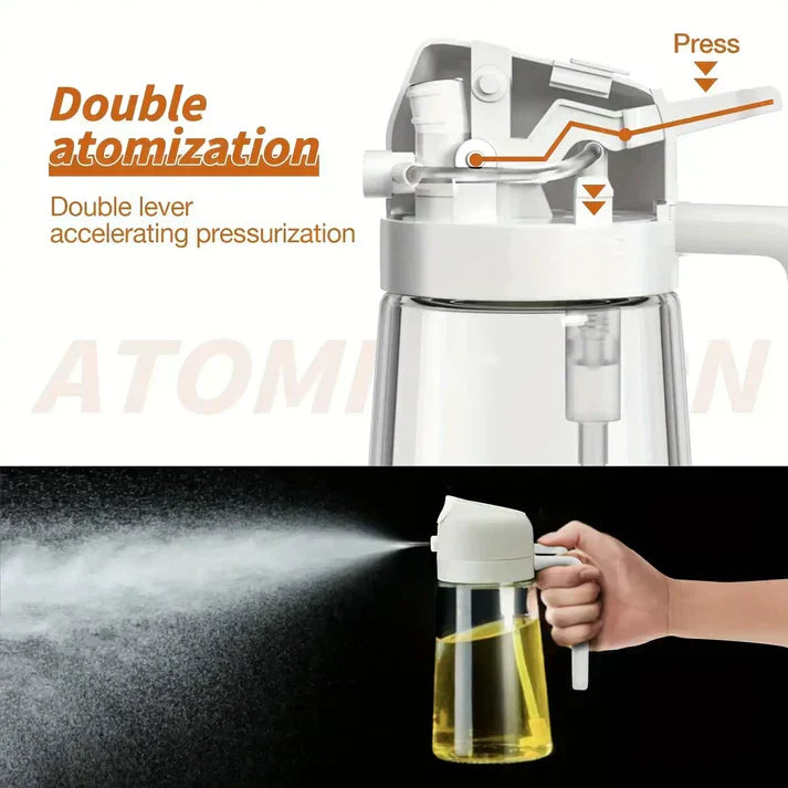 2 IN 1 Oil Sprayer & Dispenser for kitchen set off 2